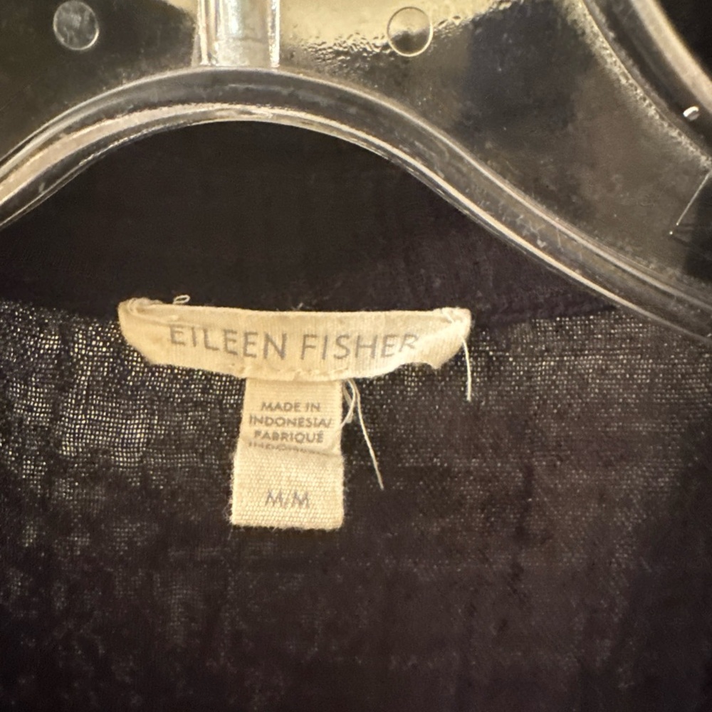 eileen fisher organic cotton gauze jumpsuit sz m - Picture 4 of 10